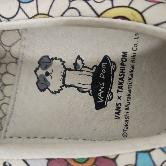 Vans Takashi Murakami Rare Takashipom  Floral Slip-On Sneakers Womens 5 Mens 3.5 - Picture 6 of 9